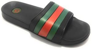 flipkart gucci shoes|GUCCI FMSlGu0041 Men Slides (Green, Red , 8) .